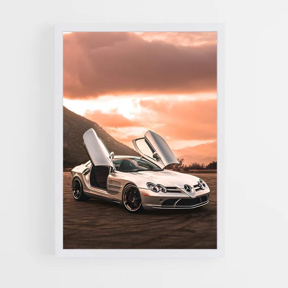 Poster Désert de Vitesse – affiche Mercedes (vue 3)